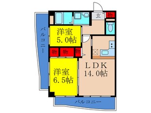 キャニスコート　上新庄の物件間取画像